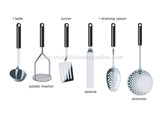 set of utensils